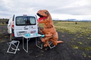 A Camper van Dinosaur A Camper van Dinosaur