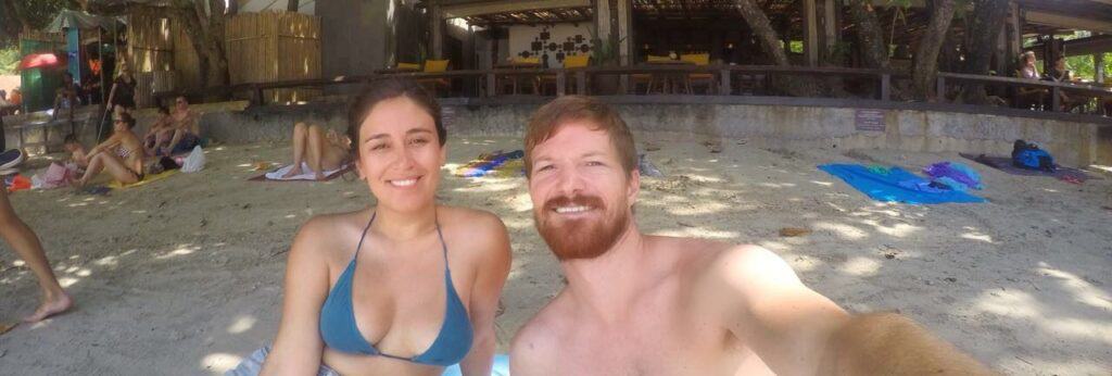 couple on a beach