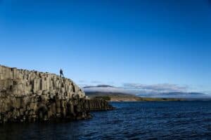 Basalt rock coastline Basalt rock coastline