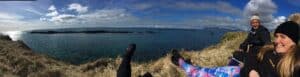 Beachfront campsite