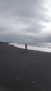 Beautiful Black sand beach