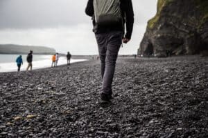 Black beach at Reynisfjara Black beach at Reynisfjara