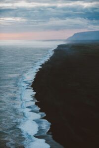 Black sand beach South Iceland Black sand beach South Iceland