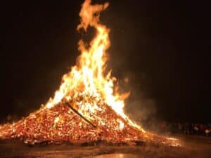 Bonfire in Iceland Bonfire in Iceland