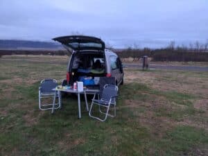 Camper lunch ready