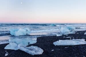 Diamond beach in winter Diamond beach in winter