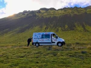 Driving in Snæfellsjökull national park Driving in Snæfellsjökull national park