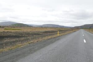 Driving to Þjórsársdalur Driving to Þjórsársdalur
