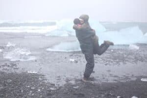 Engaged in Iceland Engaged in Iceland