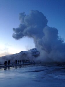 Geysir in wintertime Geysir in wintertime