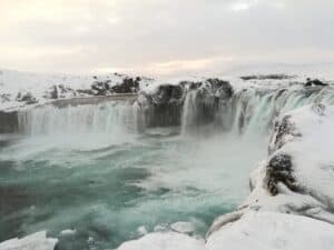 Goðafoss in November Goðafoss in November