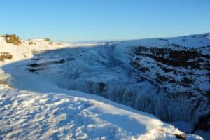 Gullfoss frozen Gullfoss frozen