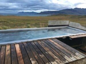 Hidden hot spring tub East Iceland c