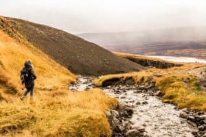 Hiking to Hengifoss