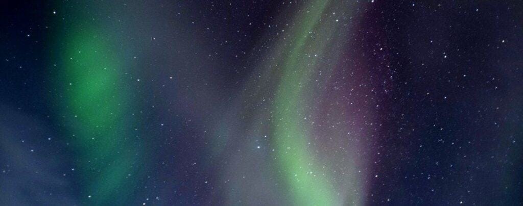 northern lights and stars
