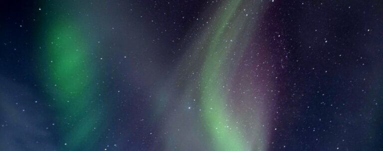 northern lights and stars