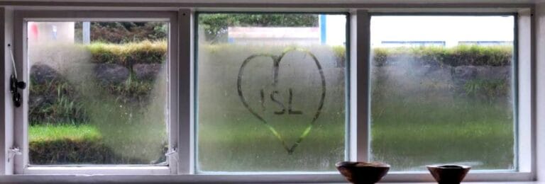 window with fog