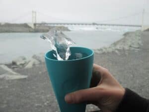 Jökulsárlón ice drink Jökulsárlón ice drink