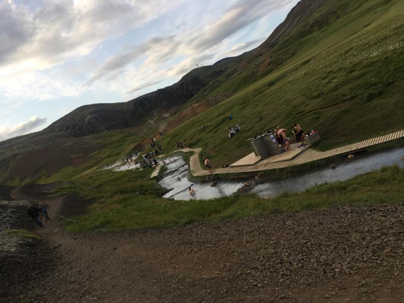 bathing reykjadalur hot spring