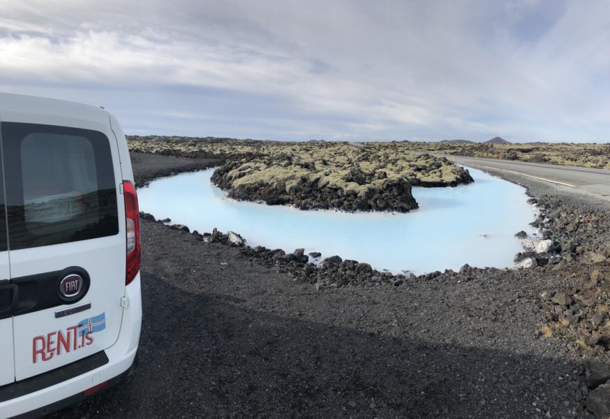 newrent.vinnugrunnur.is camper blue lagoon on the road