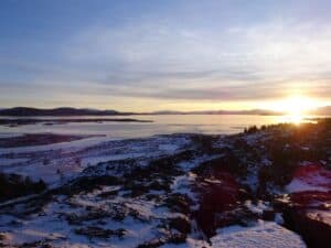 Lake Þingvellir in Winter Lake Þingvellir in Winter