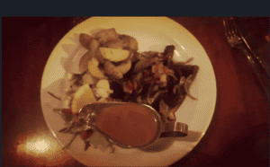 Minke whale steak