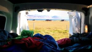 Morning view from the Camper Van Morning view from the Camper Van