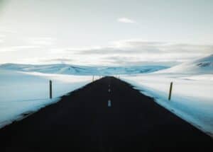 Mountain pass East Iceland