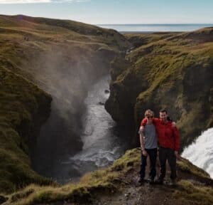 Nick & Rob, Skógafoss hike Nick & Rob, Skógafoss hike