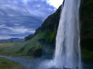 Nighttime at Seljalandsfoss Nighttime at Seljalandsfoss
