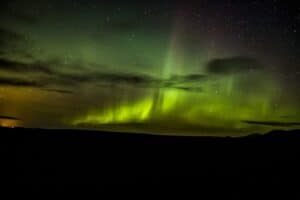 Northern lights show in October Northern lights show in October