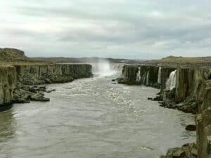 Selfoss at night Selfoss at night