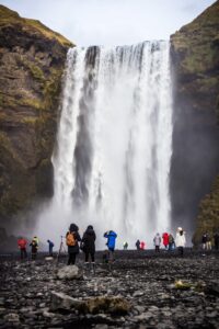 Skógafoss falls in October Skógafoss falls in October