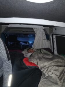 Sleeping in a camper during winter Sleeping in a camper during winter