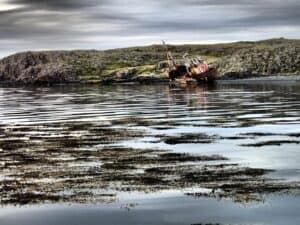 Stranded ship Westfjords Stranded ship Westfjords