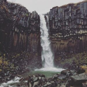 Svartifoss Waterfall at Skaftafell National Park Svartifoss Waterfall at Skaftafell National Park