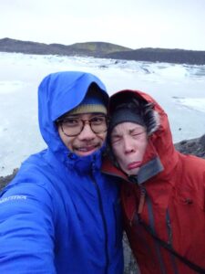 Svinafellsjökull selfie Svinafellsjökull selfie