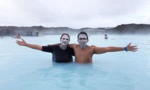 The Blue lagoon hot spring The Blue lagoon hot spring