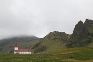 The church above Vík The church above Vík