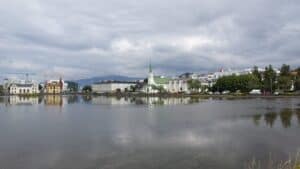 The pond in Reykjavik - Iceland The pond in Reykjavik - Iceland
