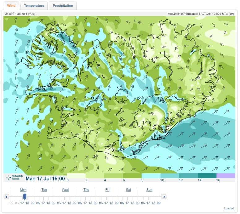 Weather in Iceland