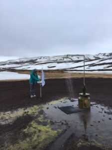Wild shower Iceland