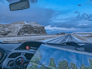 Winter driving Iceland Winter driving Iceland