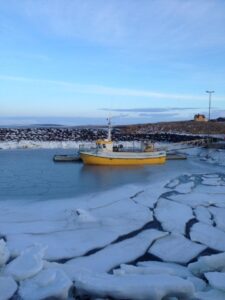 Winter harbor Iceland Winter harbor Iceland