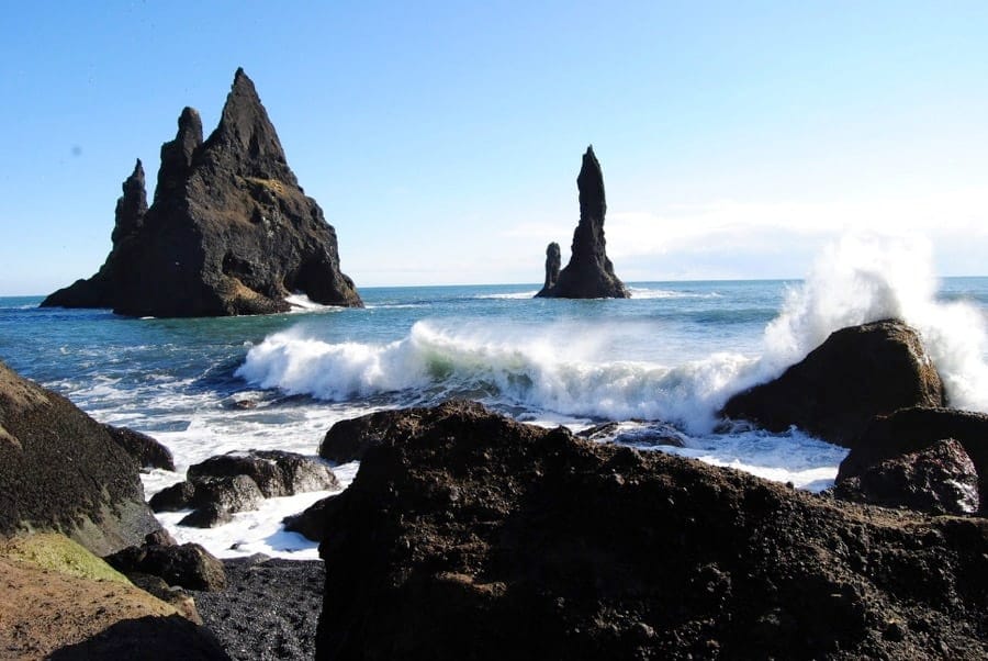 The Black sand beach Reynisfjara
