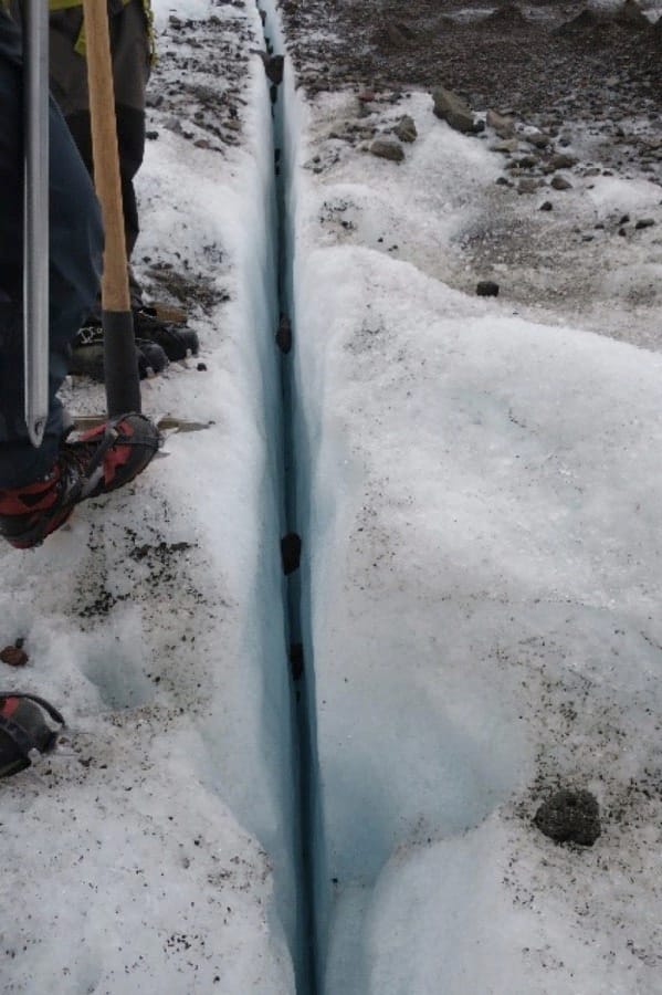 Crack in the glacier