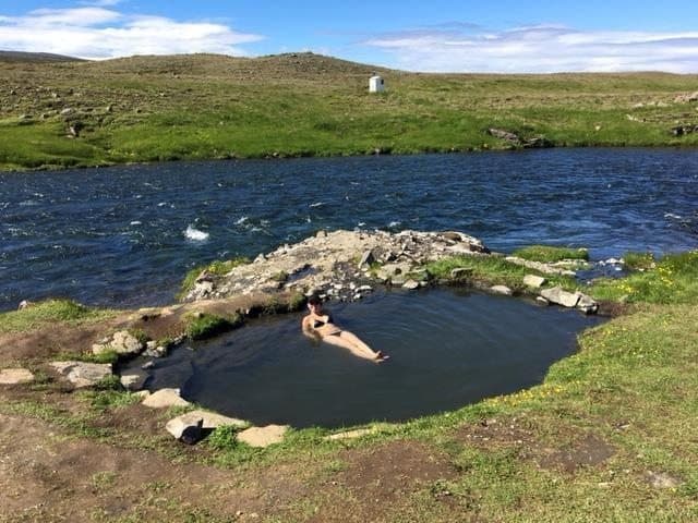 Fosslaug hot spring Fosslaug hot spring