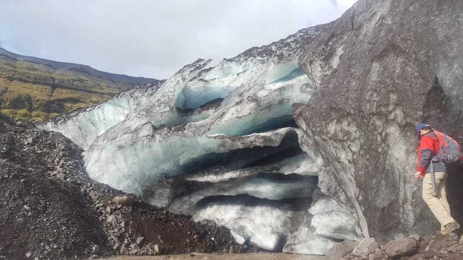 Hiking on glaciers in Iceland
