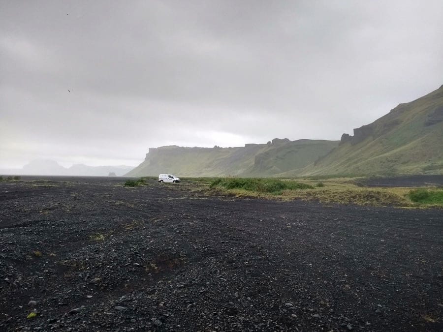 Icelandic black sand beach