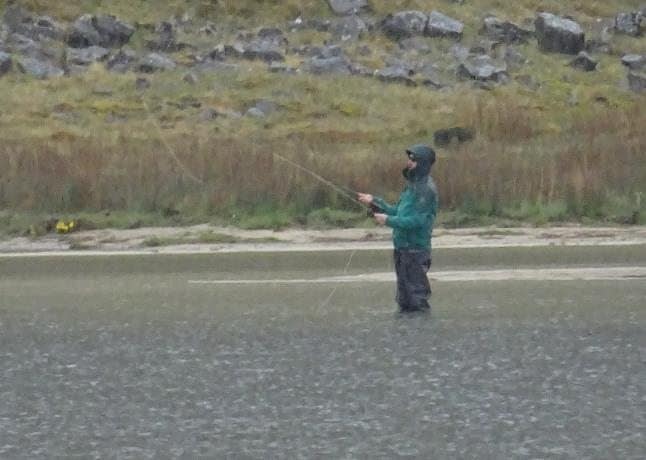 Fishing in Lake Sauðlauksdalsvatn Fishing in Lake Sauðlauksdalsvatn